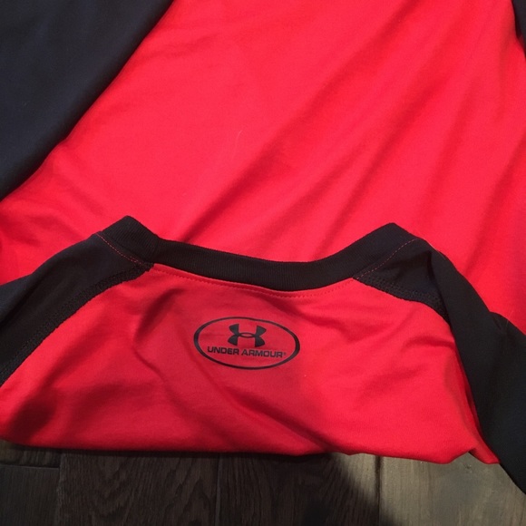 Red and Black Under Armour Long Sleeve - Picture 4 of 4